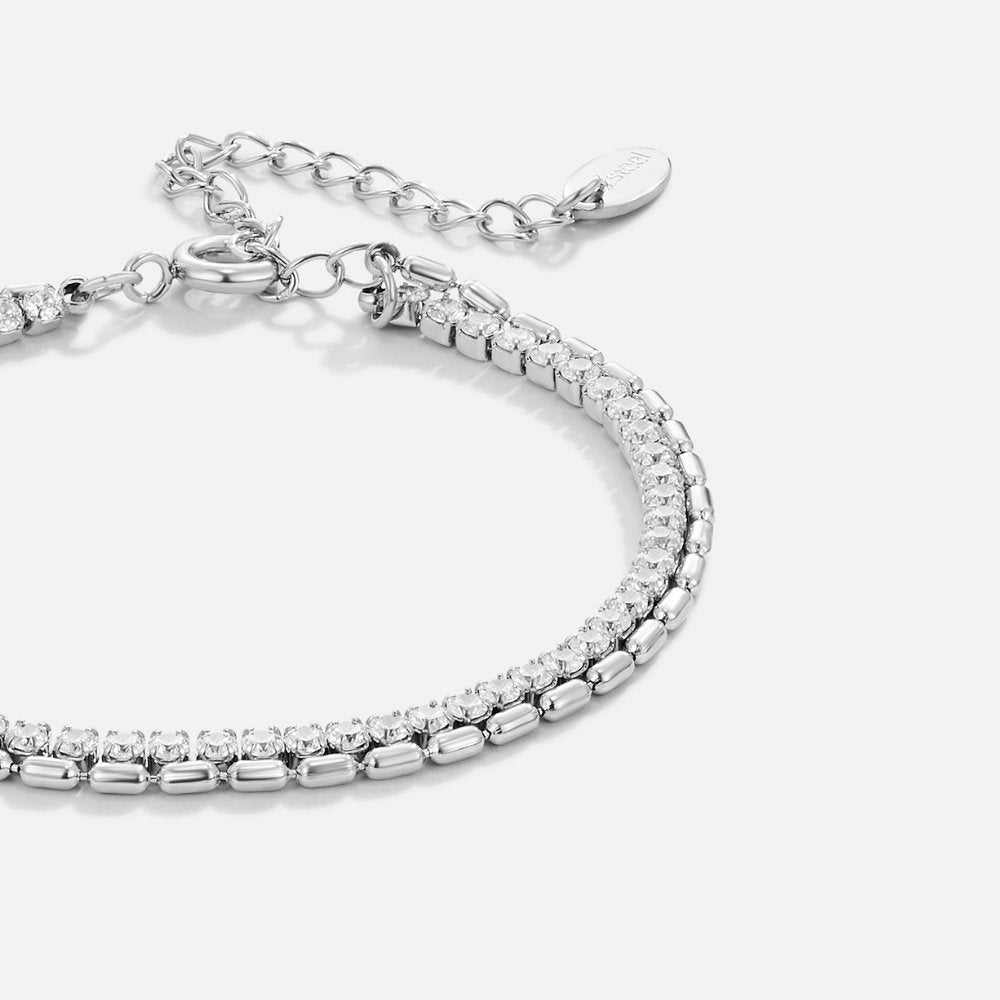 Arelia Kristall Silber Armband Alma