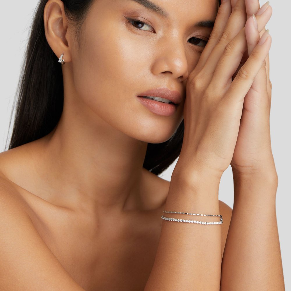 Arelia Kristall Silber Armband Alma
