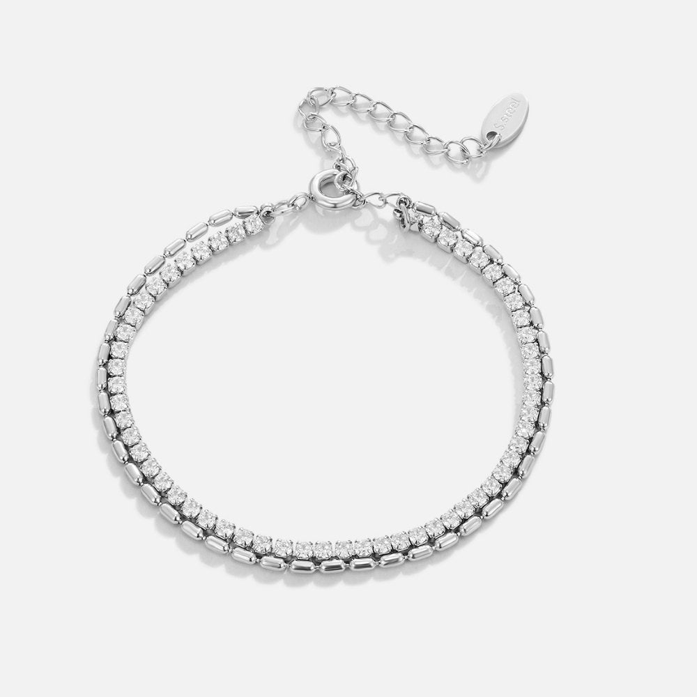 Arelia Kristall Silber Armband Alma