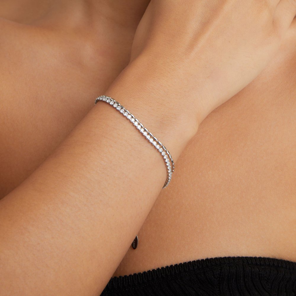 Arelia Kristall Silber Armband Alma