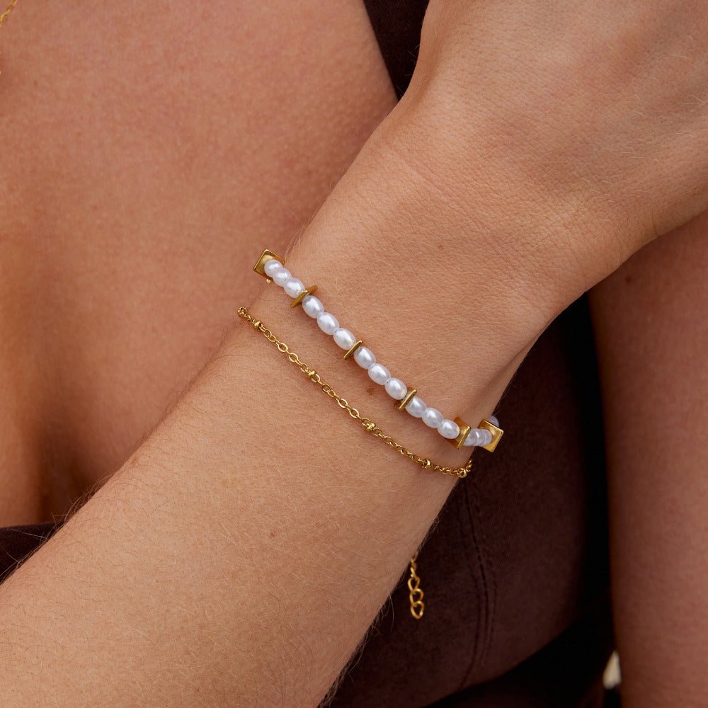 Aria Mehrlagige Perlenarmband Alma