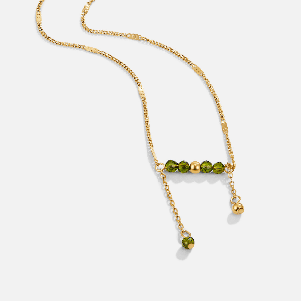 Arizona Green Perlen Tassel Halskette Alma