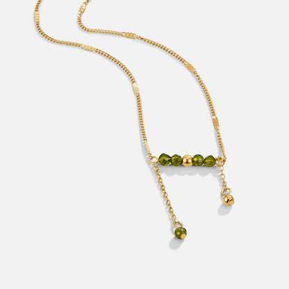 Arizona Green Perlen Tassel Halskette Alma