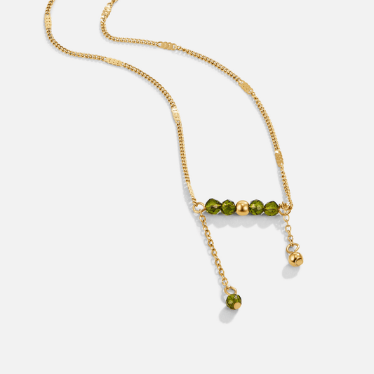 Arizona Green Perlen Tassel Halskette Alma