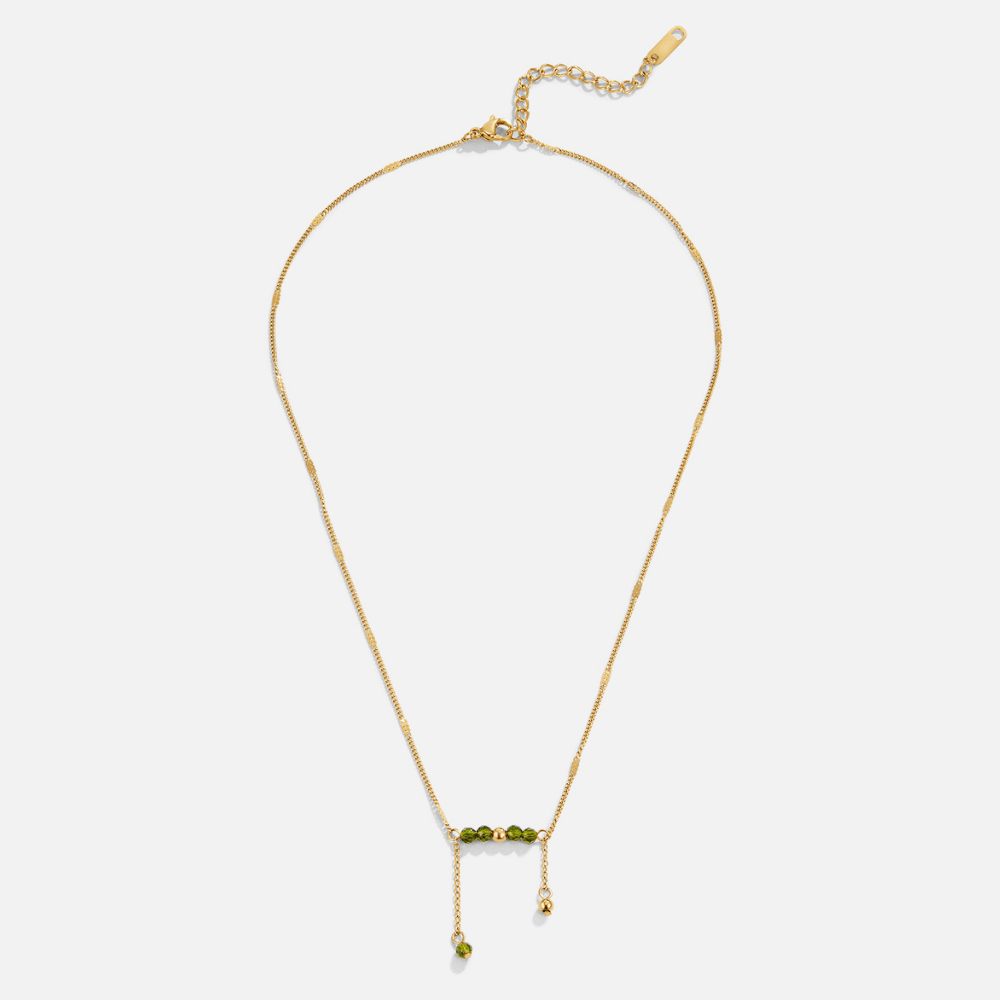 Arizona Green Perlen Tassel Halskette Alma