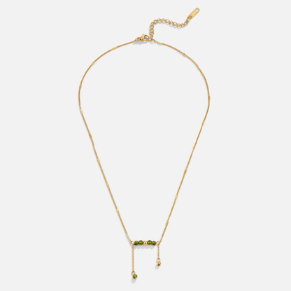 Arizona Green Perlen Tassel Halskette Alma