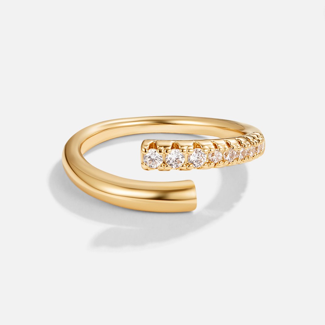 Arya Gold & Kristall Wrap Ring Alma