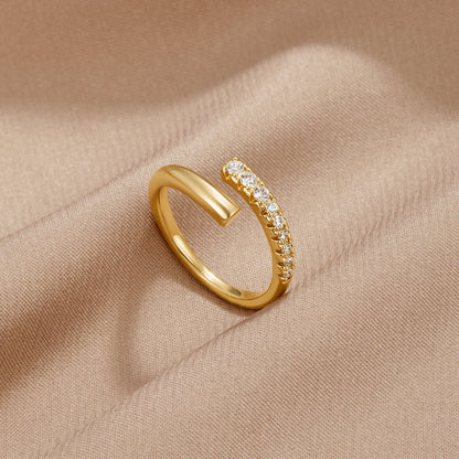 Arya Gold & Kristall Wrap Ring Alma