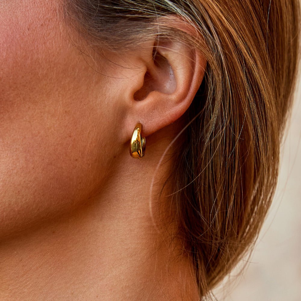 Audrey Gold Creolen Ohrringe Alma