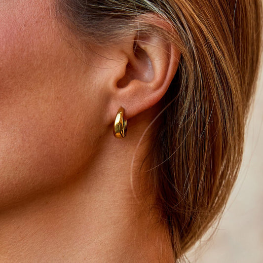 Audrey Gold Creolen Ohrringe Alma