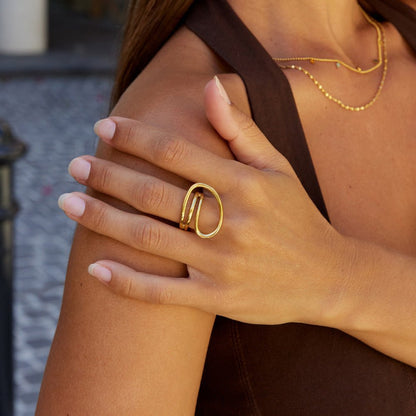 Ava Gedreht Welle Ring Alma