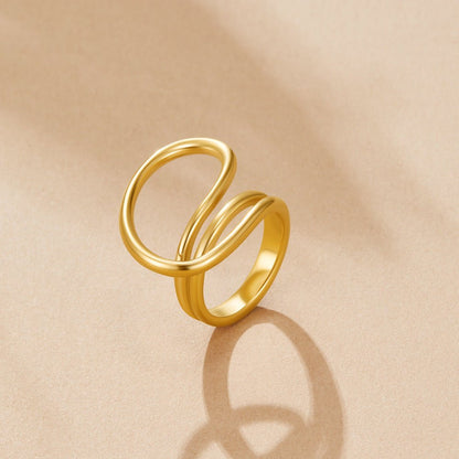 Ava Gedreht Welle Ring Alma