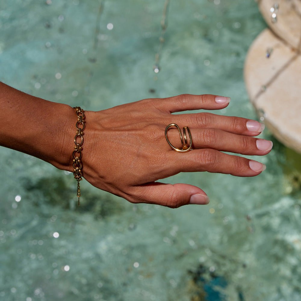 Ava Gedreht Welle Ring Alma