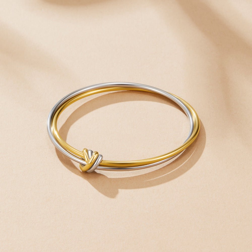Ava Two-Toned Gedreht Armreif Alma