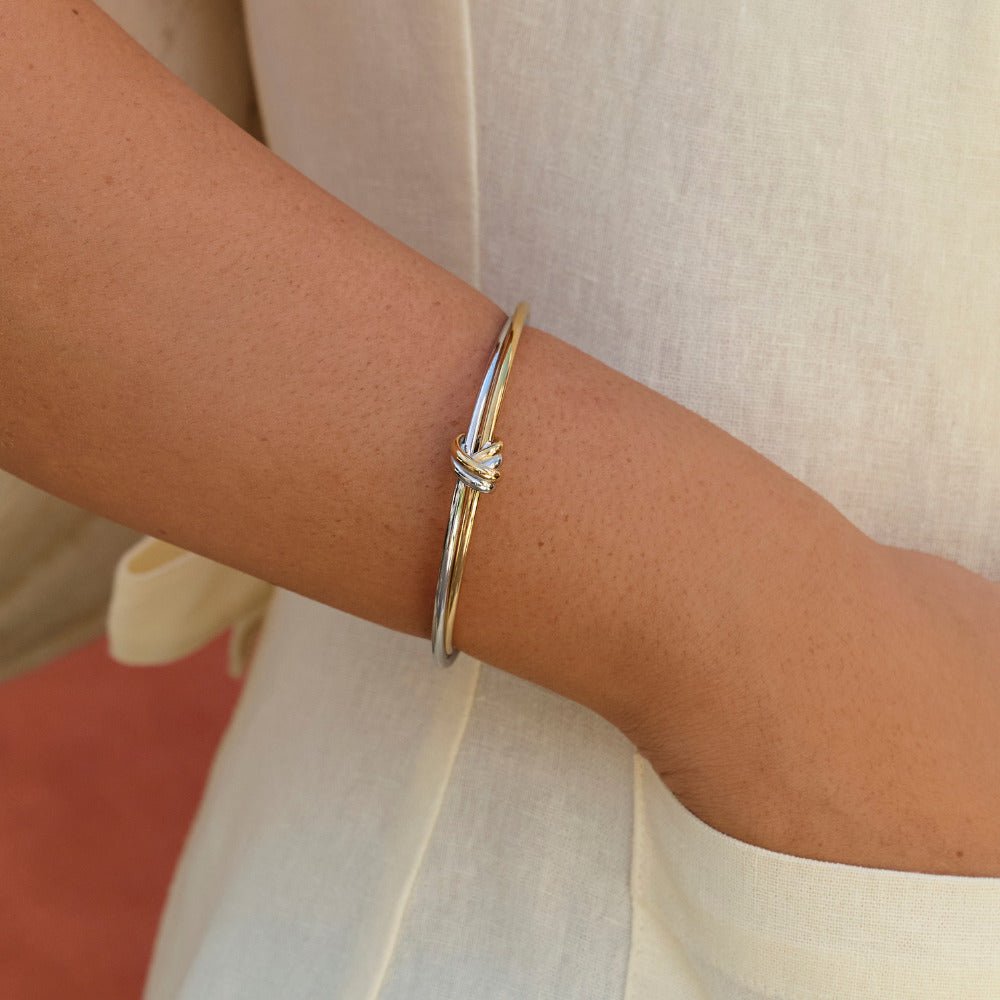 Ava Two-Toned Gedreht Armreif Alma