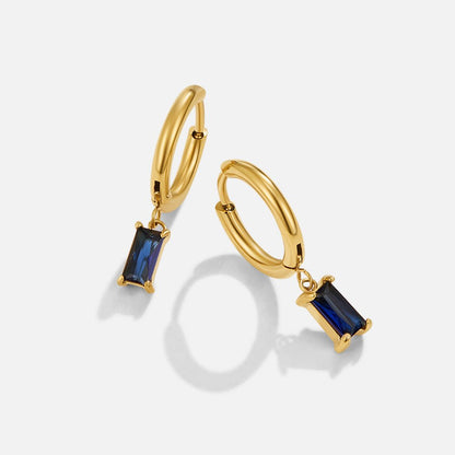 Avery Blue Kristall Tropfen Ohrringe Alma