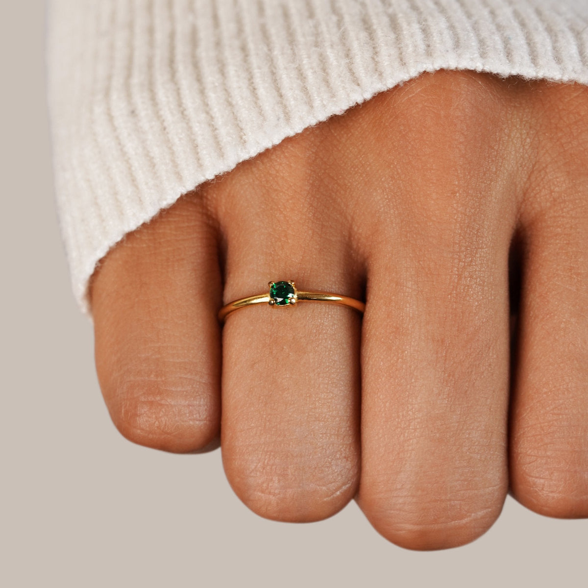 Geburtsstein 18K Gold Rings Ring Alma