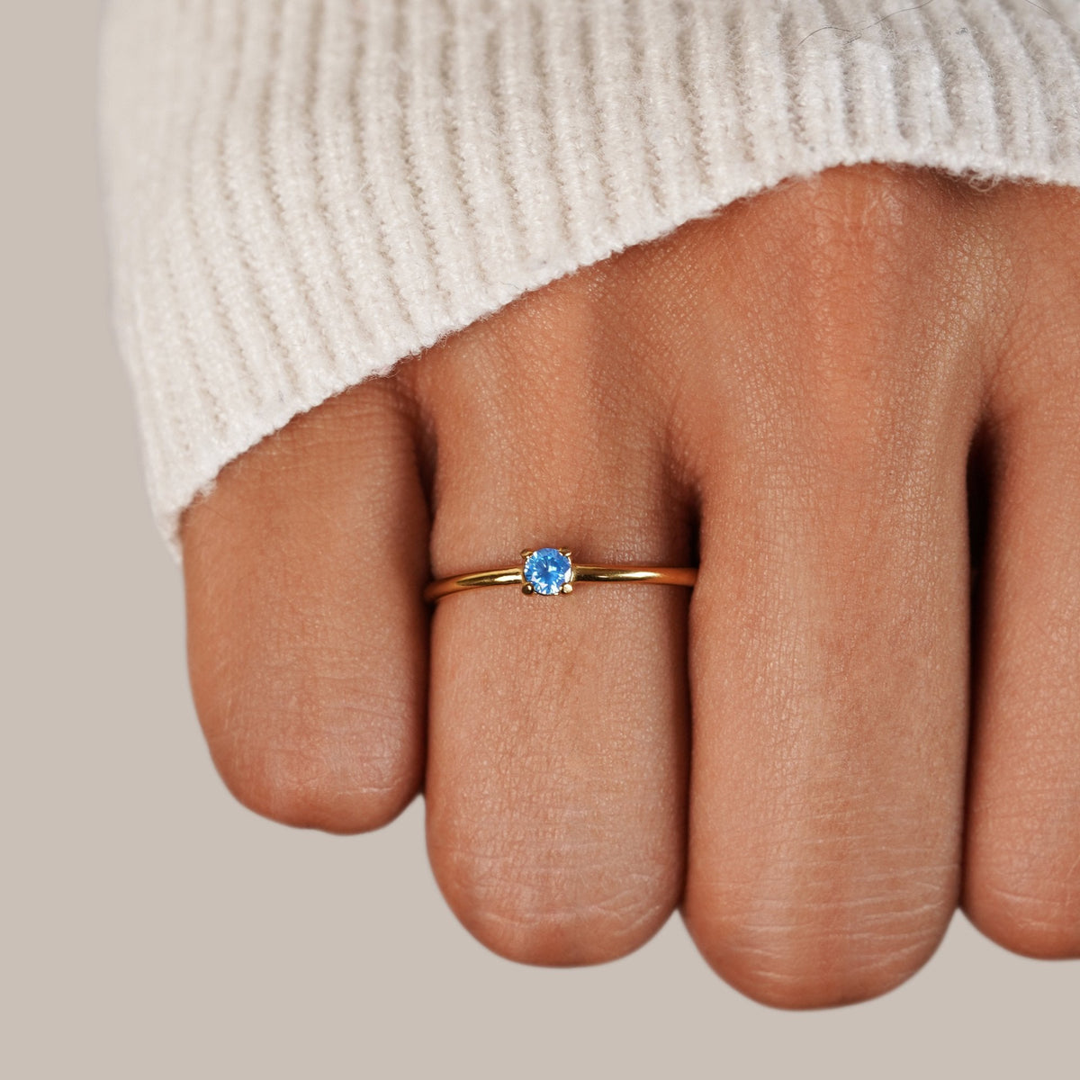 Geburtsstein 18K Gold Rings Ring Alma