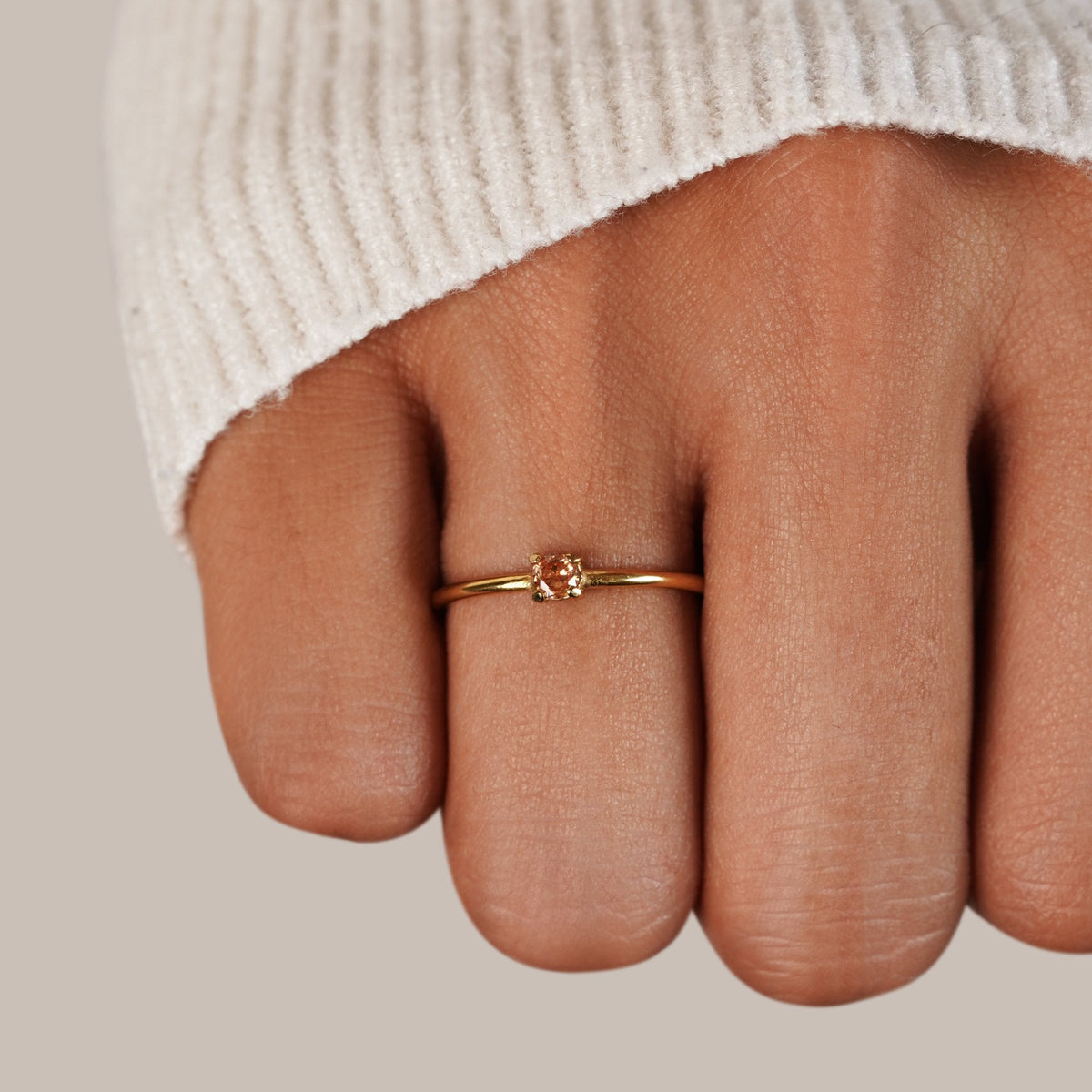 Geburtsstein 18K Gold Rings Ring Alma