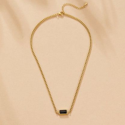 Black Onyx Pendant Halskette Alma