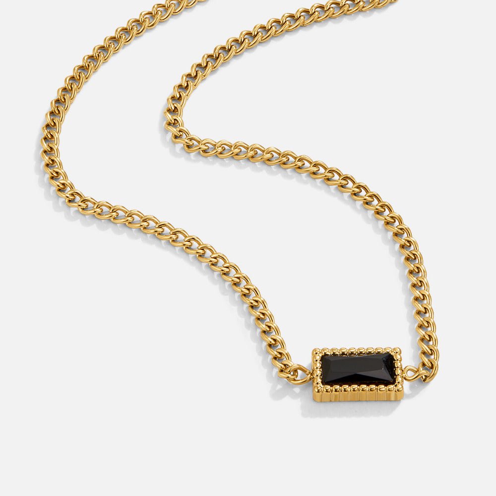 Black Onyx Pendant Halskette Alma