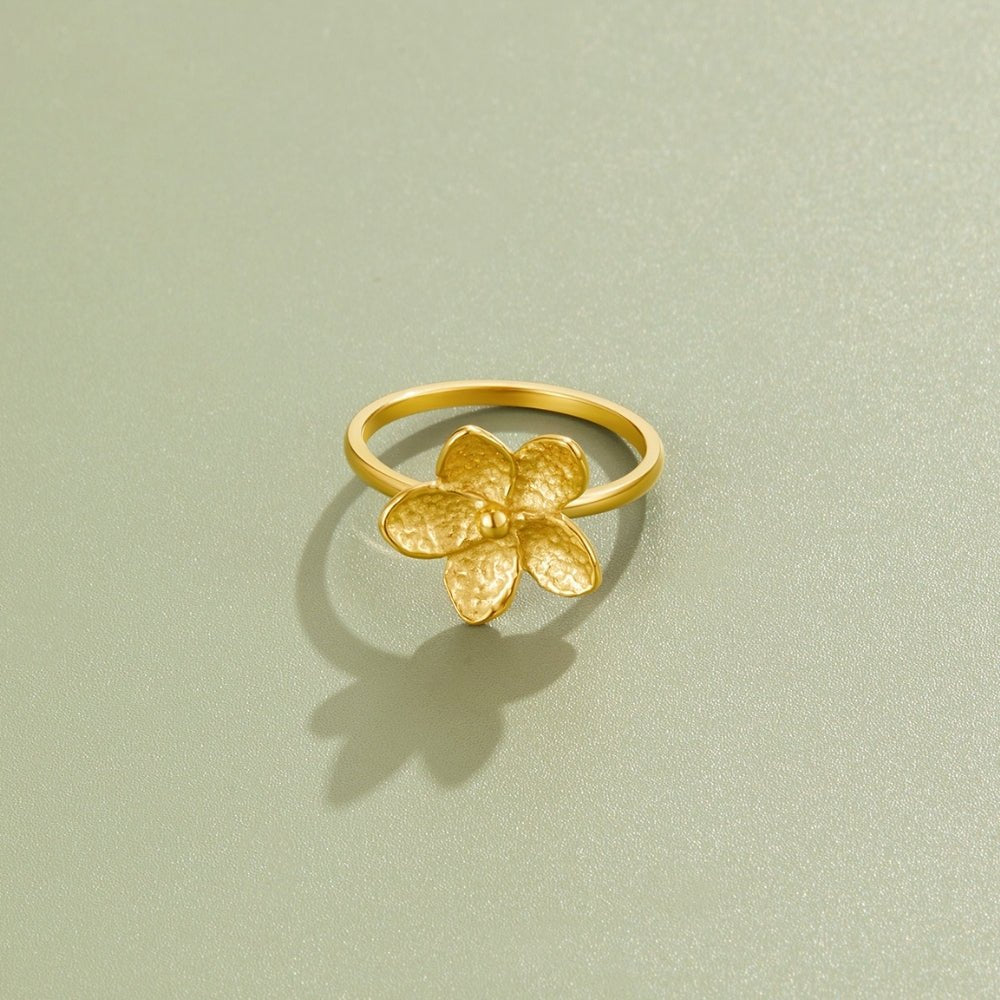 Blooming Gold Blumen Ring Alma