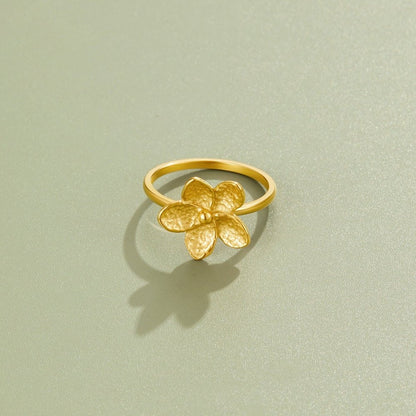 Blooming Gold Blumen Ring Alma