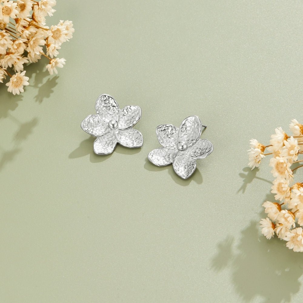 Blooming Silber Blumen Ohrringe Alma