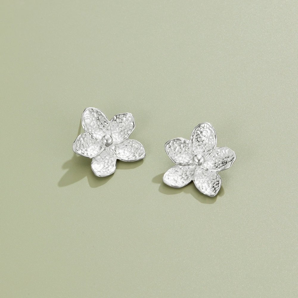 Blooming Silber Blumen Ohrringe Alma
