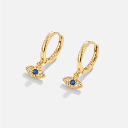 Blue Evil Eye Tropfen Ohrringe Alma