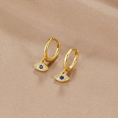 Blue Evil Eye Tropfen Ohrringe Alma