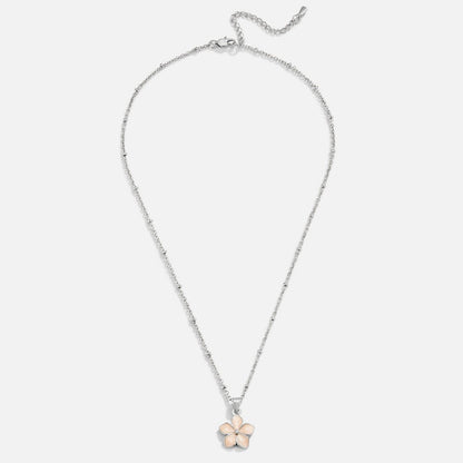 Blush Pink Sakura Bloom Silber Halskette Alma
