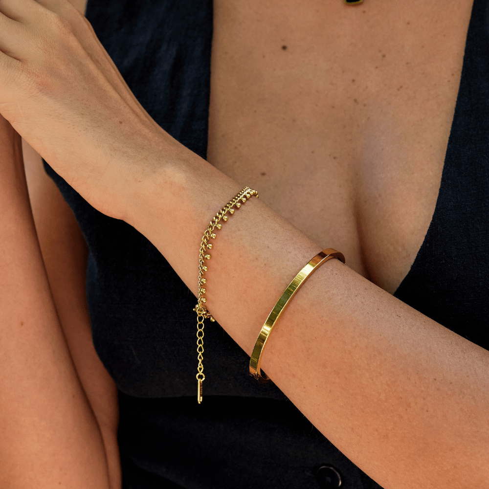 Brie Cuban Ketten Droplet Armband Alma