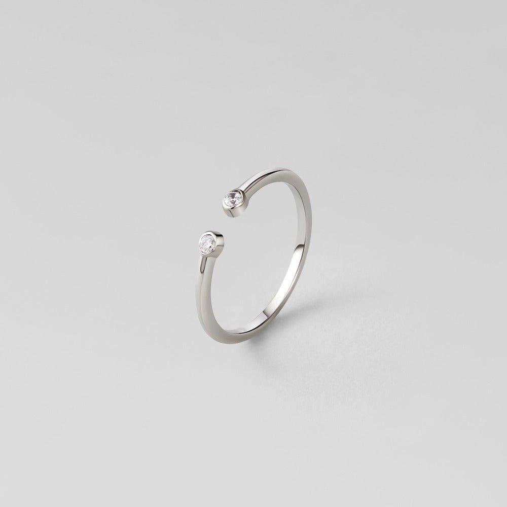 Cali Silber Kristall Ring Alma