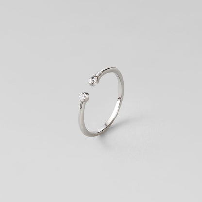Cali Silber Kristall Ring Alma