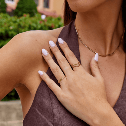 Callie Gold Band Ring Alma
