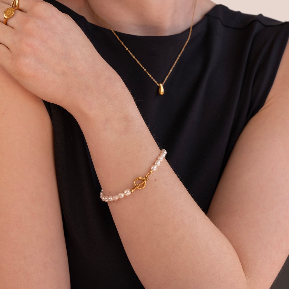 Cara Perlen Glieder Armband Alma