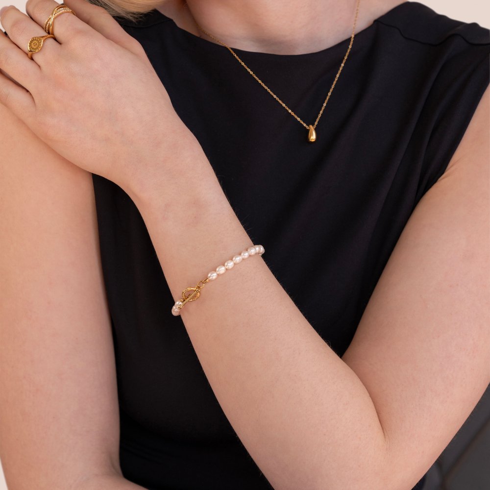 Cara Perlen Glieder Armband Alma