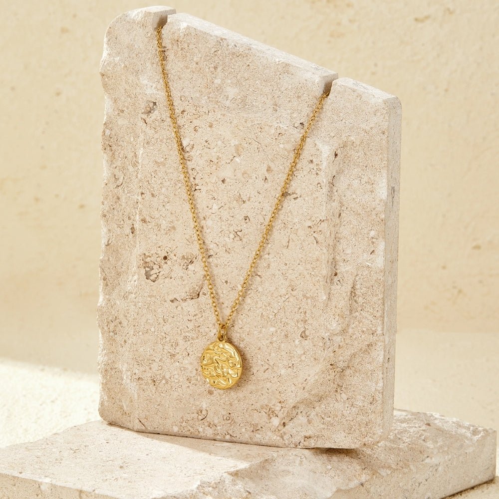 Celeste Gold Disc Halskette Alma