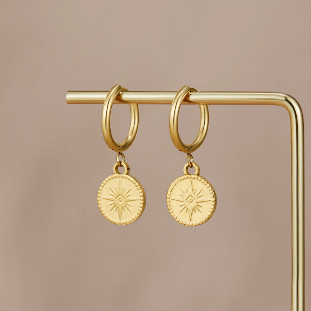 Celestial Gold MüNz Ohrringe Alma