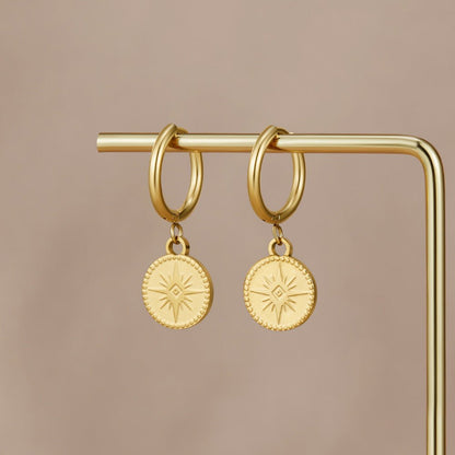 Celestial Gold MüNz Ohrringe Alma