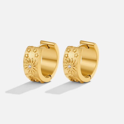 Celestial Gold Creolen Ohrringe Alma