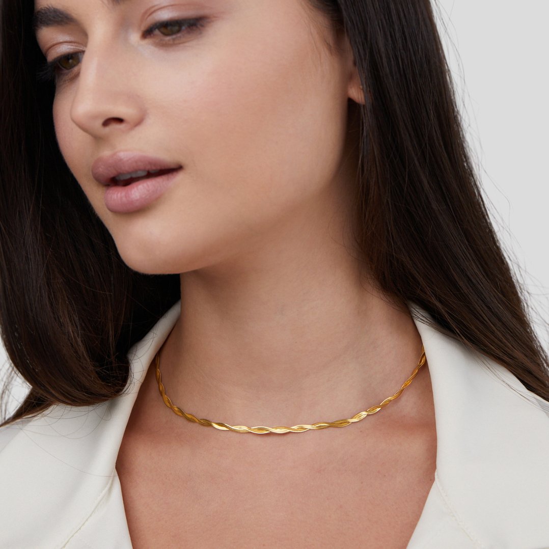 Chiara Twist Snake Ketten Halskette Alma