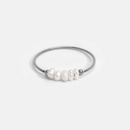 Klassisch SüßWasserperlen Silber Ring Alma
