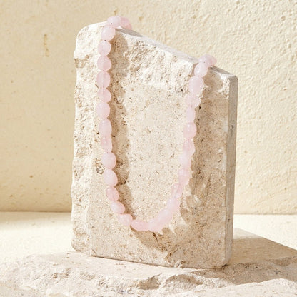 Coral Blush Stein Halskette Alma