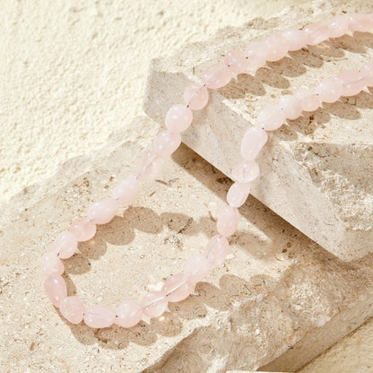 Coral Blush Stein Halskette Alma