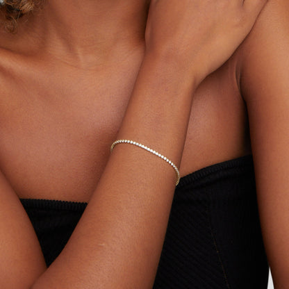 Cordelia Silber Tennis Armband Alma