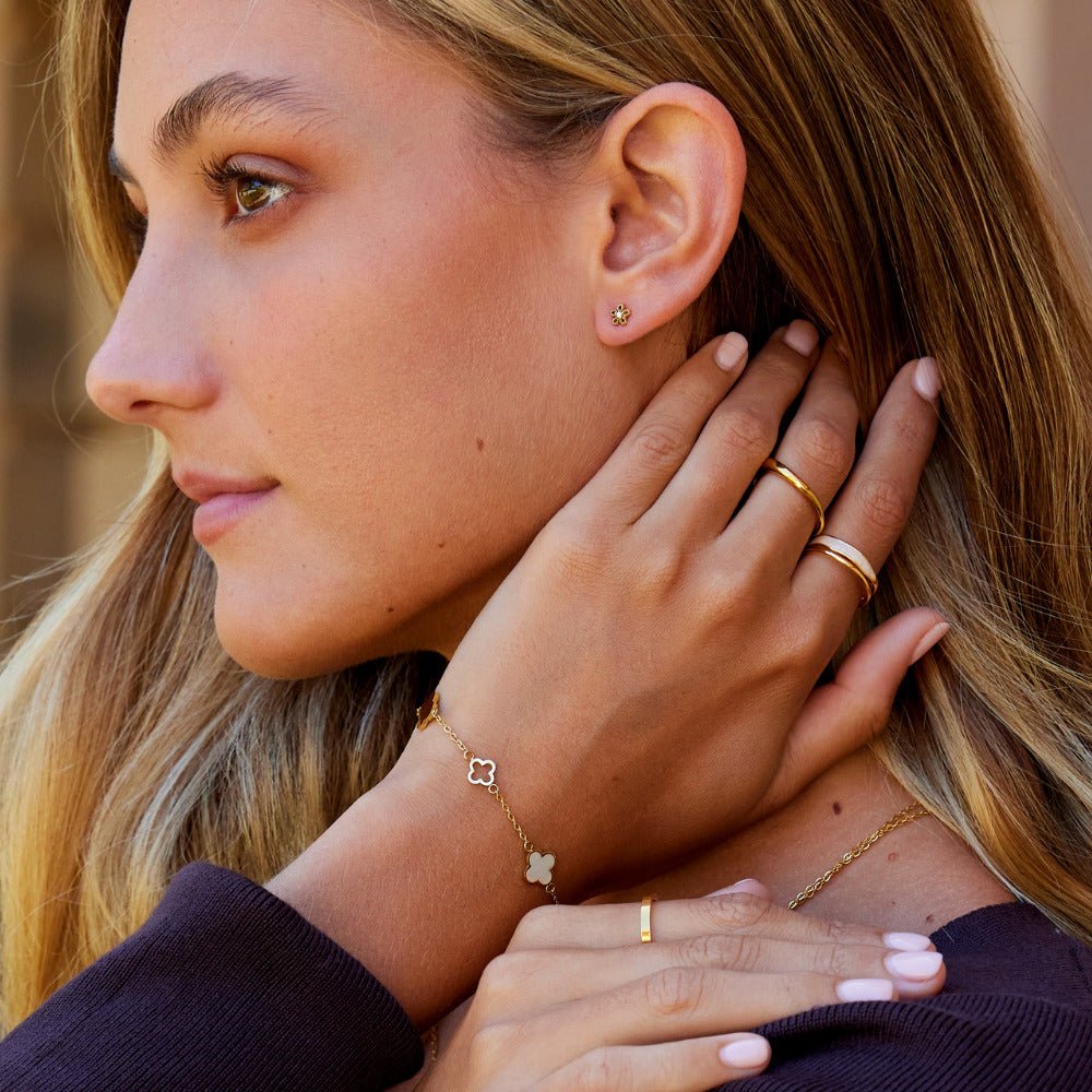 Kristall Daisy Stecker Ohrringe Alma