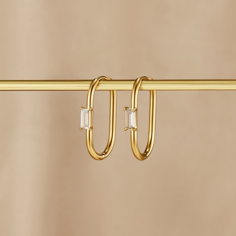 Kristall & Gold Diana Creolen Ohrringe Alma