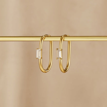 Kristall & Gold Diana Creolen Ohrringe Alma